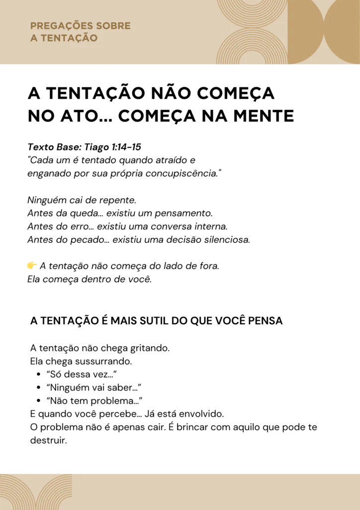 Pregações sobre Tentação